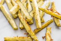Keto Garlic Parm Zucchini Fries