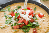Creamy Green Chile Skillet Queso