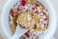 Your Personal Microwave Peppermint Cookie Dough Fudge