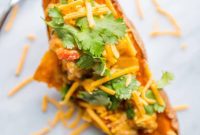 Southwestern Chicken Stuffed Sweet Potatoes