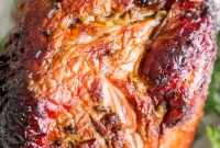 Caramelized Bourbon Molasses Ham