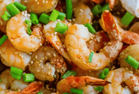 Golden Honey-Ginger Shrimp