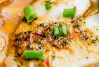 Spicy Garlic Soy Glazed Flounder
