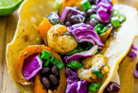 Bold Roasted Habanero Tomatillo Shrimp Tacos