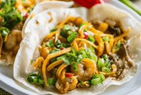 Zesty Old Bay Shrimp Fajita Tacos