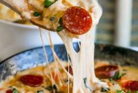 Pepperoni Pizza Skillet Dip