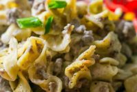 Easy One Pan Beef Stroganoff