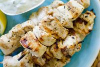 Greek Lemon Herb Chicken Skewers