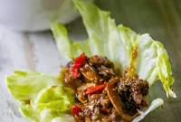 Sticky Sweet Chili Beef Lettuce Wraps