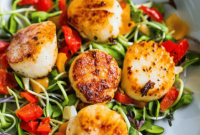 Mediterranean Scallop and Bell Pepper Salad