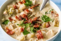 Homestyle Creamy Bacon Chicken Potato Chowder