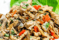 Creamy Ranch Pork Lettuce Wraps