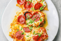 Easy Cheesy Keto Low Carb Chicken Pizza