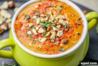 Velvety Sweet Potato Soup with Toasted Hazelnuts