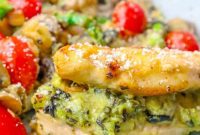 Decadent Spinach Artichoke Stuffed Chicken