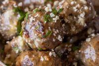 Buttery Garlic Parmesan Meatballs
