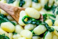 Creamy Spinach Gnocchi with Parmesan