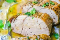 Simple Baked Ranch Pork Tenderloin with Gravy