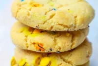 Ultimate Chewy M and M Peanut Butter Cookies