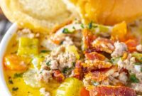 Loaded Cheeseburger Soup