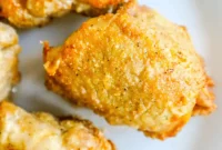Crispy Adobo Air Fried Chicken Thighs