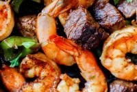 Decadent Cajun Butter Steak and Shrimp