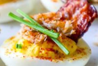 Crab and Bacon Deviled Eggs