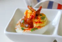 Deviled Delights with Bacon Onion Jam