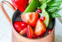 Fresh Strawberry Basil Moscow Mule
