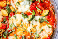 Golden Zucchini Parmesan Skillet Bake