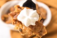 Slow Cooker Pumpkin Bread Pudding: A Cozy Autumn Dessert