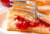 Flaky Cherry Danish Cheesecake Bars