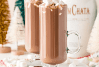 Creamy Rumchata Hot Chocolate Cocktail