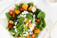 Roasted Sweet Potato Salad with Tangy Goat Cheese