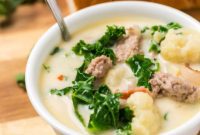 Simple Creamy Keto Tuscan Kale Soup