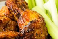 Air Fried Honey Mustard Glazed Wings