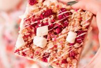 White Chocolate Raspberry Krispie Delights