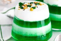 Lucky Green Jello Cups