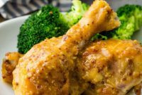 Glazed Honey Mustard Chicken Drumsticks