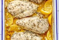 Quick and Easy Garlic Lemon Baked Chicken Breasts