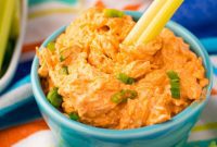 Creamy Keto Buffalo Ranch Chicken Dip