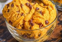 Fall Favorite Edible Pumpkin Chocolate Chip Dough