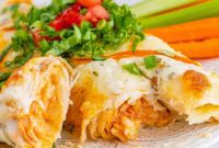 Zesty Buffalo Chicken Enchilada Bake