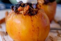 Simple Baked Apples with Figs