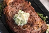 Indulgent New York Strip Steaks with Blue Cheese Butter