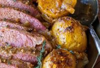 Honey Mustard Glazed Corned Beef and Roasted Potatoes