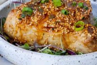 Seared Sesame Ahi with Tangy Ginger Soy