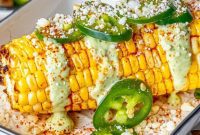Creamy, Fiery Avocado Jalapeno Elotes