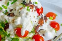 Classic Wedge Salad with Creamy Blue Cheese Dressing