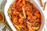 Warm Cinnamon Apple Sweet Potato Casserole